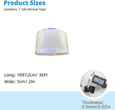 Cinta silicona adhesiva 2pulg x36ft impermeable