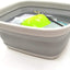 Bañera plegable plástico 7.7L para platos gris