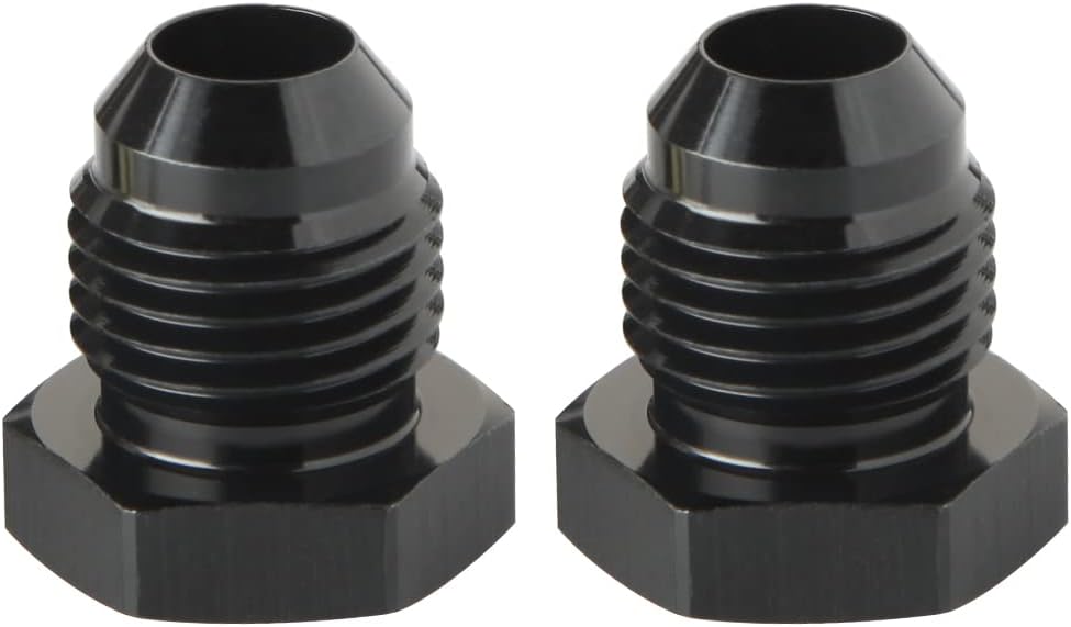 Adaptador enchufe hexagonal macho 4AN negro 2 Pzas