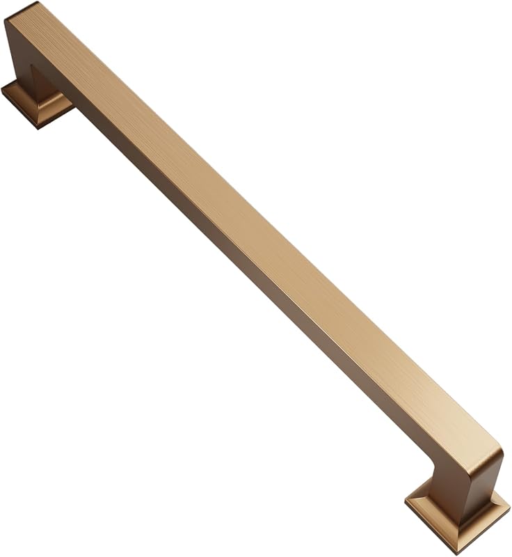 6 Pzas Tiradores Bronce Champán 6-1/4" para Gabinete Cocina