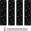 4 Pzas Placa Acero 11.8x3" Soporte Correa I