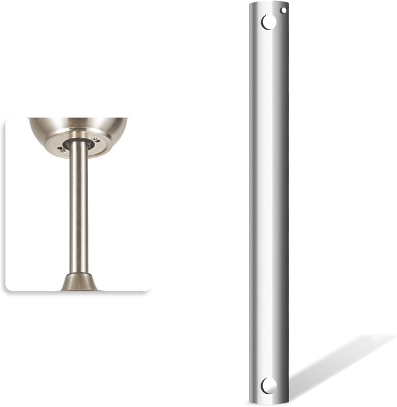 Varilla ventilador techo 48" barra extensión níquel 4ft