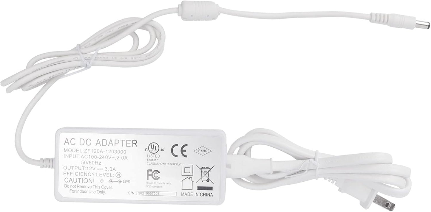 Transformador LED 12VCC 3A 110VCA salida 36W enchufe EE.UU.