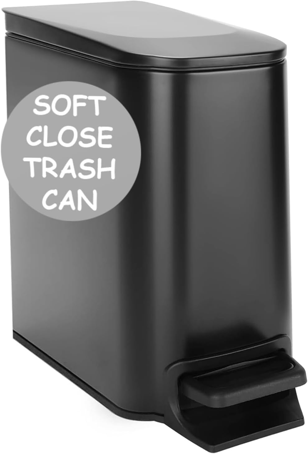 Cubo basura 6L forro antiderrap con tapa baño cocina