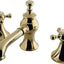 Grifo lavabo latón pulido con ventana emergente 5-5/8"