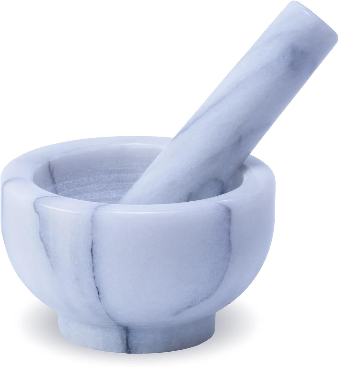 Juego mortero mármol 5.1oz molinillo especias 4.5x2.5pulg