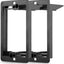 Soporte montaje bajo voltaje 1 banda pack 2 negro