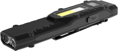 Linterna táctica EDC 1000lúmenes con clip y pantalla