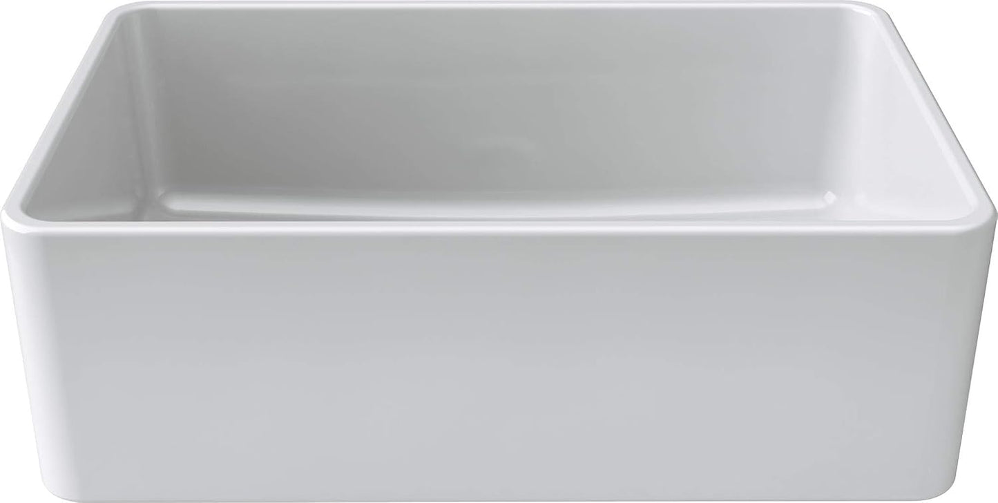 Fregadero arcilla refractaria cocina 30pulg blanco