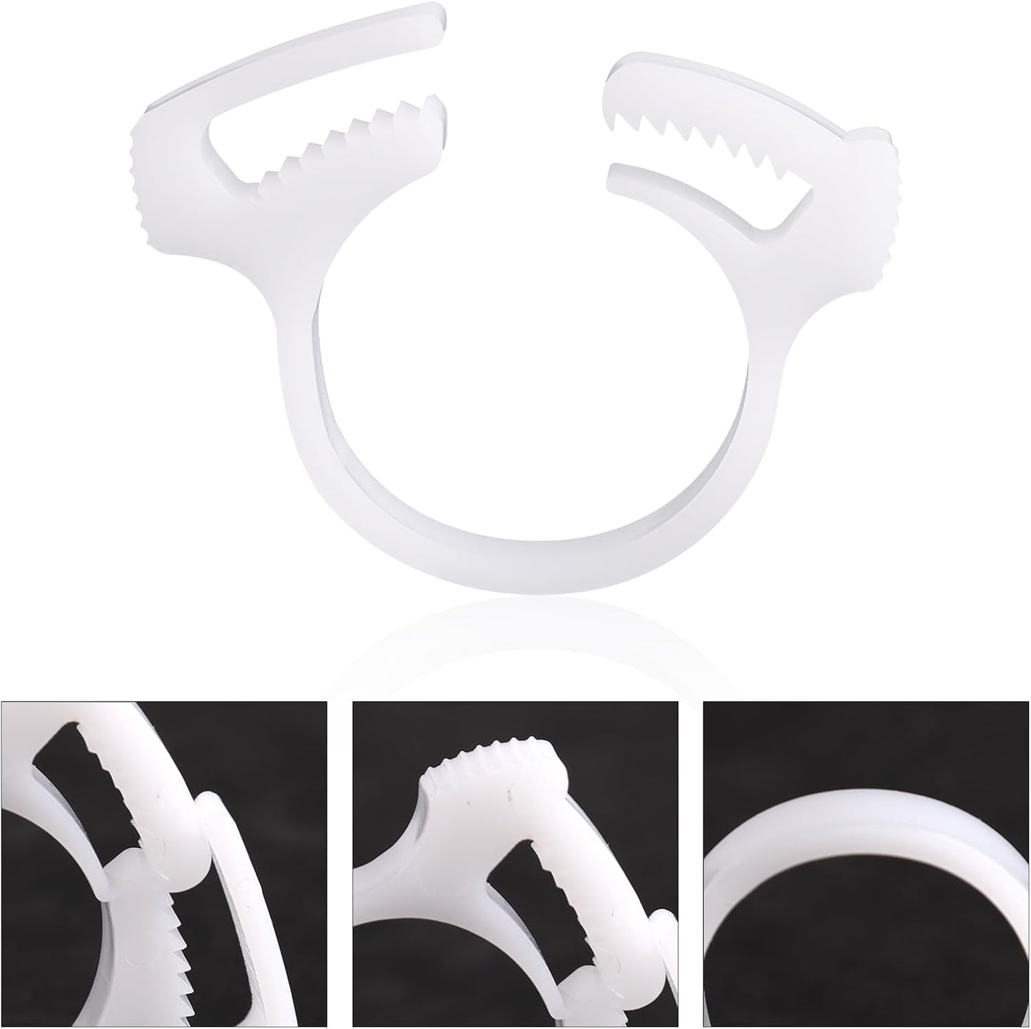 6 Abrazaderas Manguera Plástico para Polaris Blanco