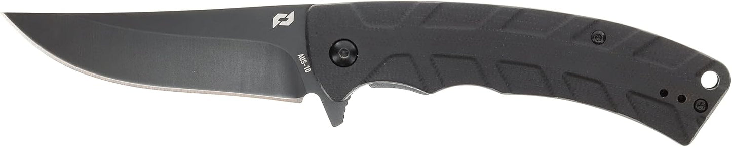 Carpeta Delta 8" hoja acero AUS-10 3.5" mango G10 EDC