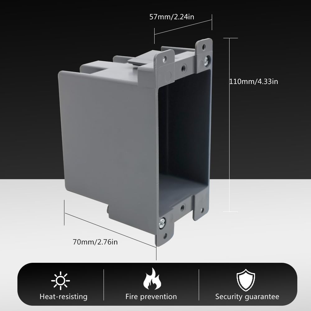 Caja toma corriente 1 banda PVC 14pulg3 2-3/4pulg
