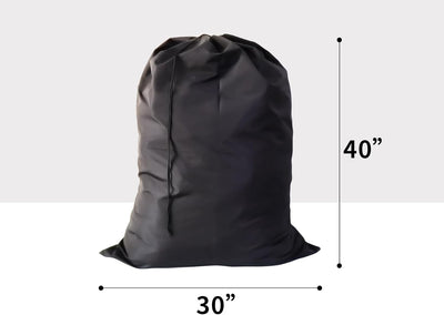 3 Pzas Bolsas Lavandería Viaje Cierre Cordón 30x40" Negro