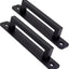 12 Tiradores Gabinete Aluminio 5" Negro Mate