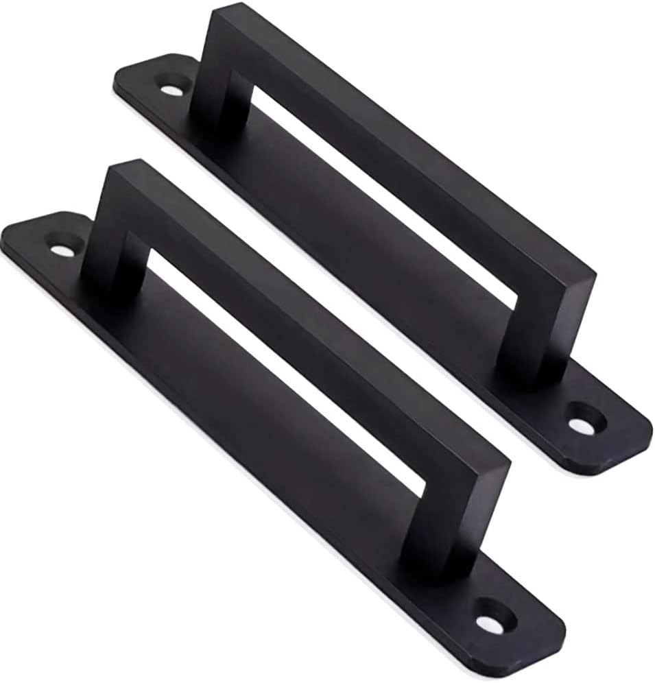 12 Tiradores Gabinete Aluminio 5" Negro Mate