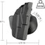 Fundas combinada para pistola y cinturón 7378