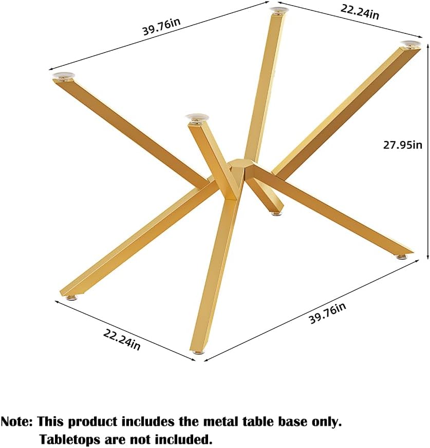 Base mesa metal 30pulg patas resistentes vidrio madera