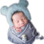 Manta envolvente bebé gorro oso accesorios Azul
