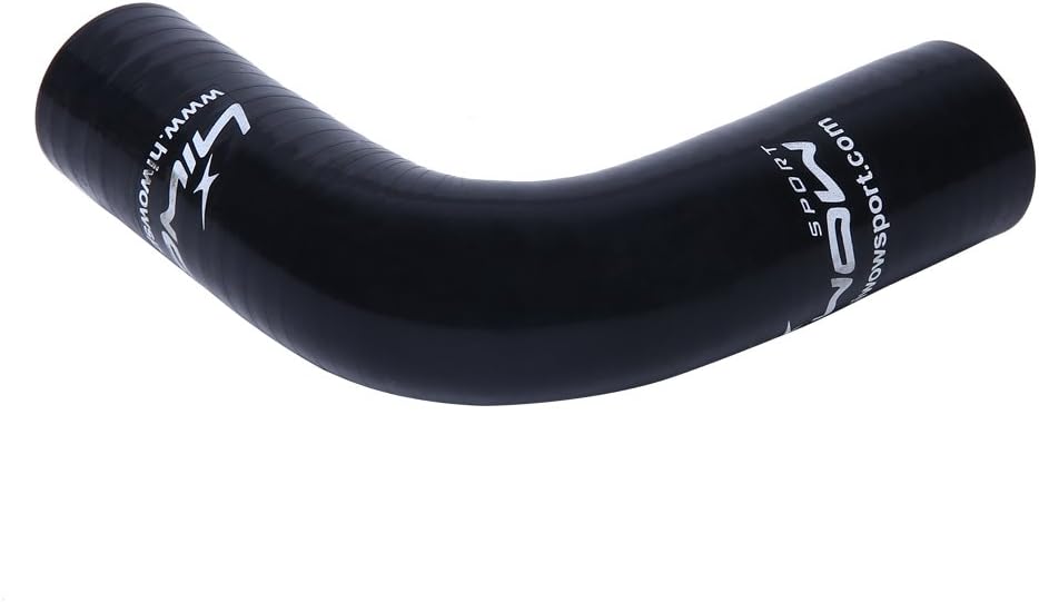 Acoplador codo 90 grados manguera silicona auto negro