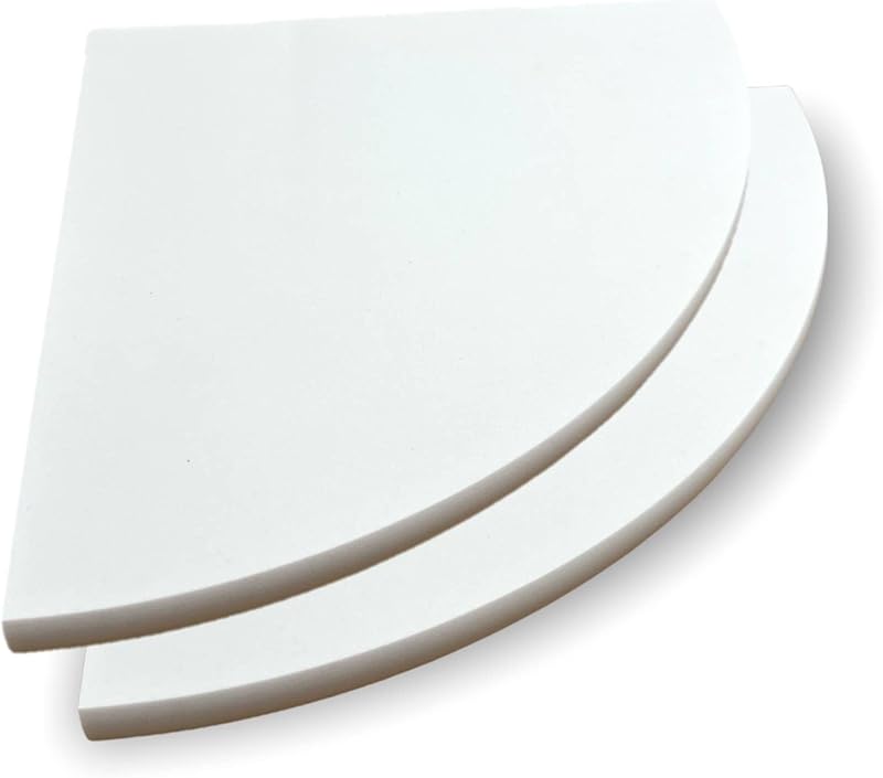 Estante esquina baño mármol blanco 9x9" sin mantenimiento