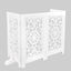 Puerta madera perros blanco antiguo plegable 26x52"