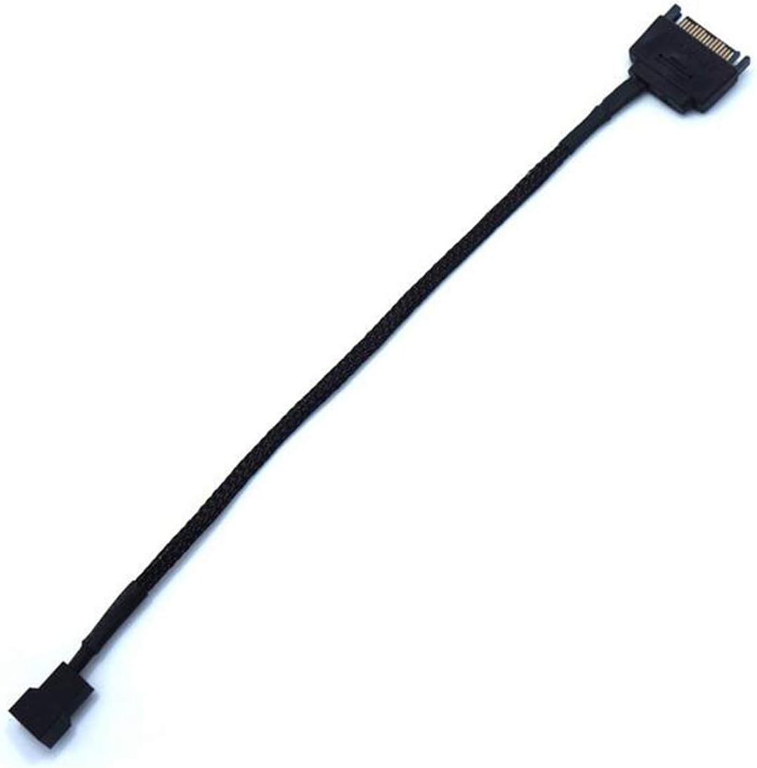 Cable adaptador SATA 15p a 3/4p PWM para ventilador PC