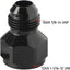 Adaptador llamarada 12AN a 10AN Aluminio Negro set 2