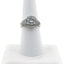 Exhibidor anillos cuero sintético blanco 244-4L