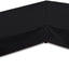 Funda sofá patio forma L negro 90x118"
