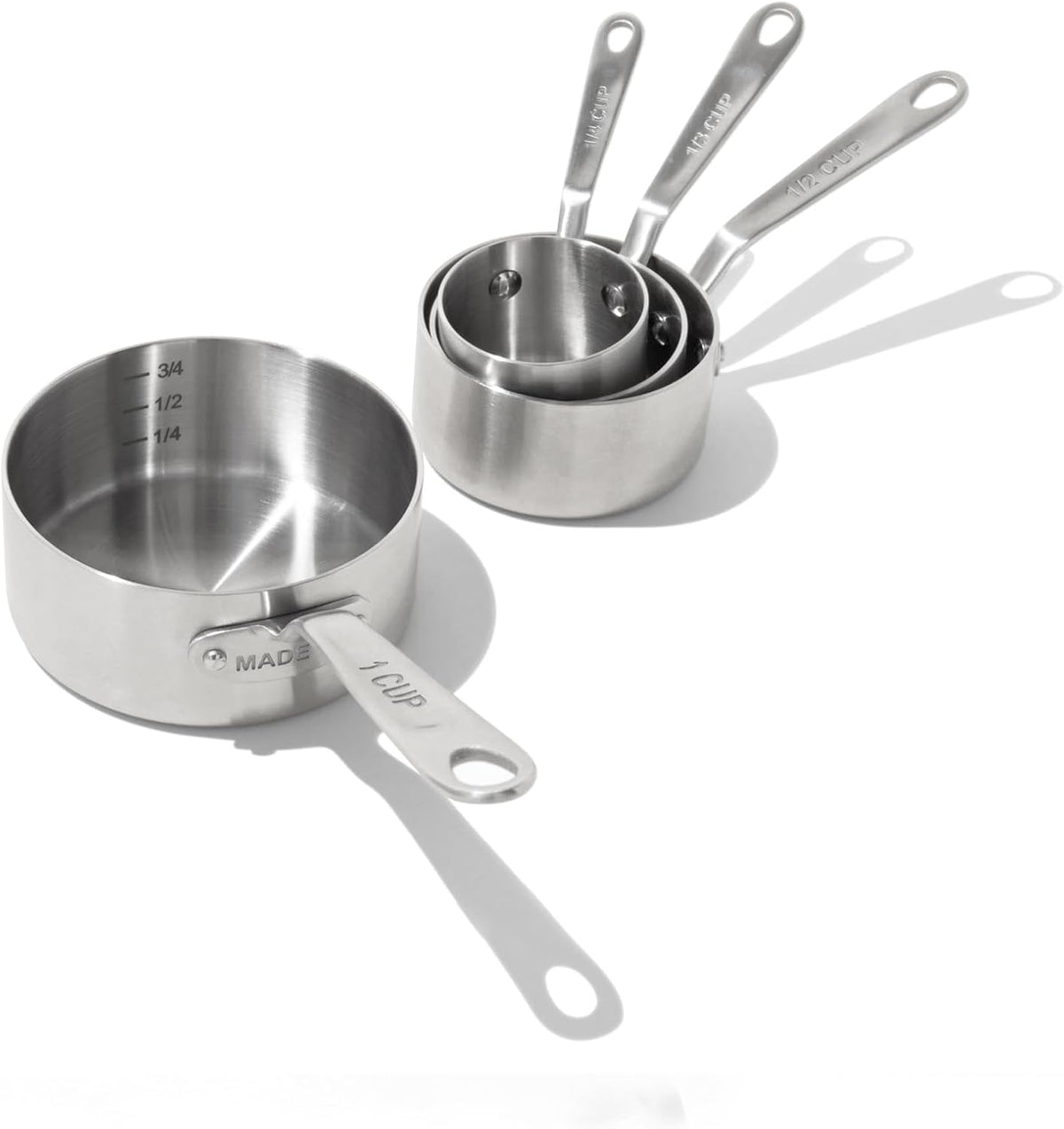 Juego tazas medidoras acero inox apilable