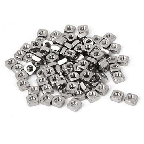 Tuercas cuadradas acero inox M4x7mm 100pcs