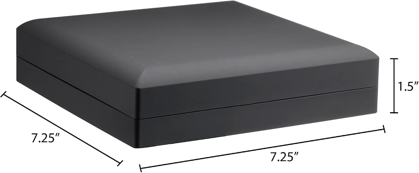 Caja regalo joyería lujo con luz LED forma cuadrada