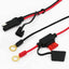 2 Cables Terminal Anillo 6ft SAE Junta Tórica 10A