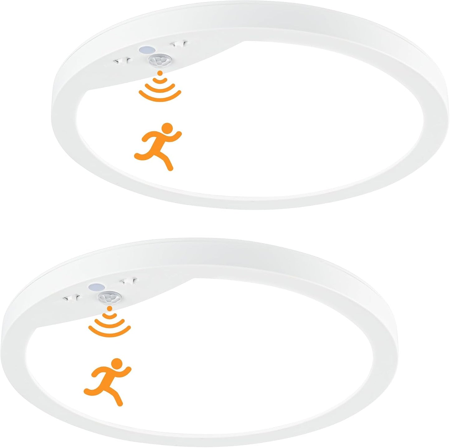 2 Luces Techo LED 9pulg Sensor Movimiento 20W 4000K