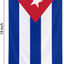 Bandera jardín Cuba 12x18pulg doble cara decoración fiestas