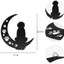 Escultura metal negro para perros 12" decoración
