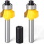Set 2 Brocas Enrutador Borde Redondo 1/4pulg