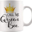 Taza café Call Me Queen Bee 11oz color blanco