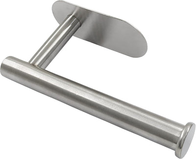 Soporte adhesivo papel higiénico acero inox plateado