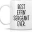 Taza cerámica 11oz para sargentos ejército regalo cumpleaños