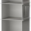 Organiz. colgante armario 6 estantes plegables gris