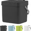 Bote basura cocina con tapa colgante pared