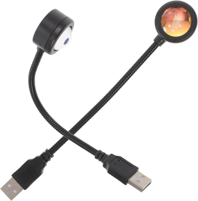 Lámpara proyección puesta sol LED luz nocturna USB