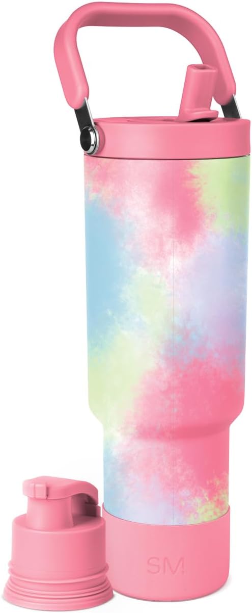 Vaso pajita abatible 40oz acero inox aislado gimnasio