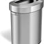 Bote basura acero inox 18gal con cubo reciclaje diseño