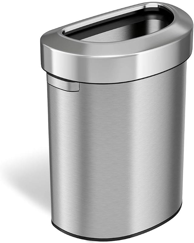 Bote basura acero inox 18gal con cubo reciclaje diseño