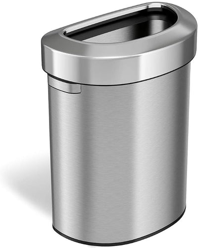 Bote basura acero inox 18gal con cubo reciclaje diseño