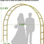Arco boda metal 7x7.7ft cenador jardín con bases