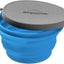 Cuenco silicona plegable grande azul