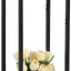Soporte plantas 40pulg 2 niveles metal y madera resistente